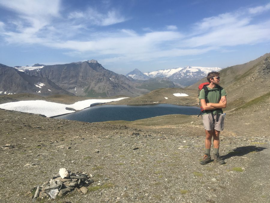 Col de la Rocheure, Mont Blanc in the Distance, Parc Vanoise